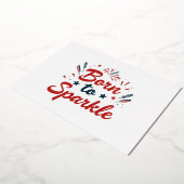 Geboren zu Sparkle 4. Juli Party Einladung (Gedreht)