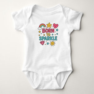 Geboren zu Sparkle Baby Strampler