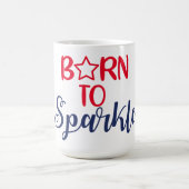 Geboren zu Sparkle Kaffeetasse (Mittel)