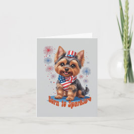 Geboren zu Sparkle - Niedlich 4. Juli Party Einlad Einladung