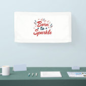 Geboren zu Sparkle Patriotic Banner (Messe)
