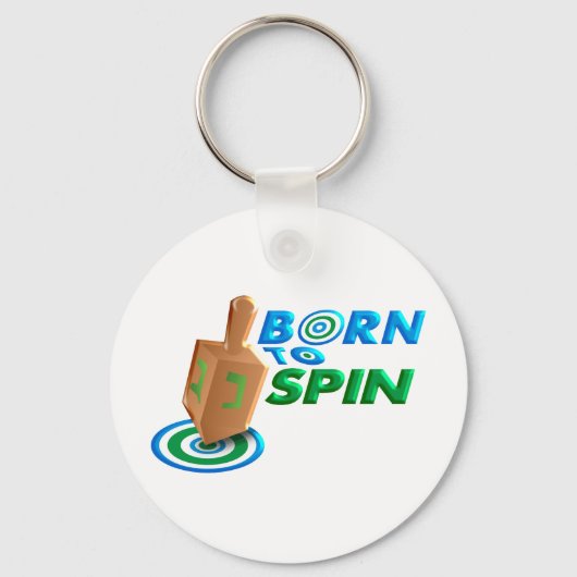 Geboren zu spinnen schlüsselanhänger (Vorderseite)