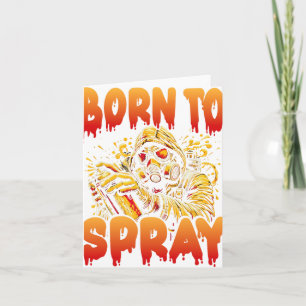 Geboren zu Spray - Coole Graffiti Art Streetwear D Karte