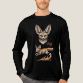 Geboren zu steigern - Wüste Fennec Fox Illustratio Tri-Blend Shirt (Vorderseite)