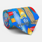 Geboren zu surfen krawatte (Gerollt)