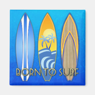 Geboren zu surfen magnet