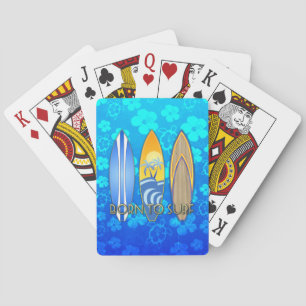 Geboren zu surfen spielkarten
