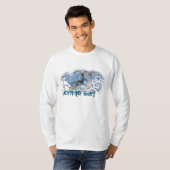 geboren zu surfen T-Shirt (Vorne ganz)