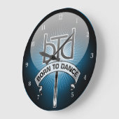 Geboren zu tanzen große wanduhr (Winkel)
