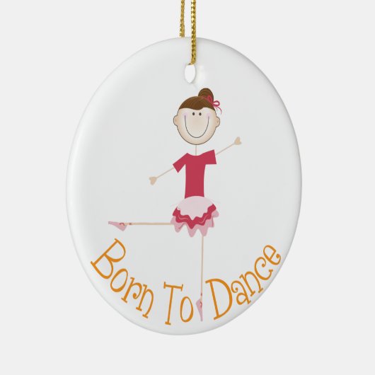 Geboren zu tanzen keramik ornament (Rechts)