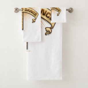 Geboren zu tanzen (Leopard) Badhandtuch Set