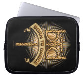 Geboren zu tanzen (Leopard) Laptopschutzhülle (Vorderseite)