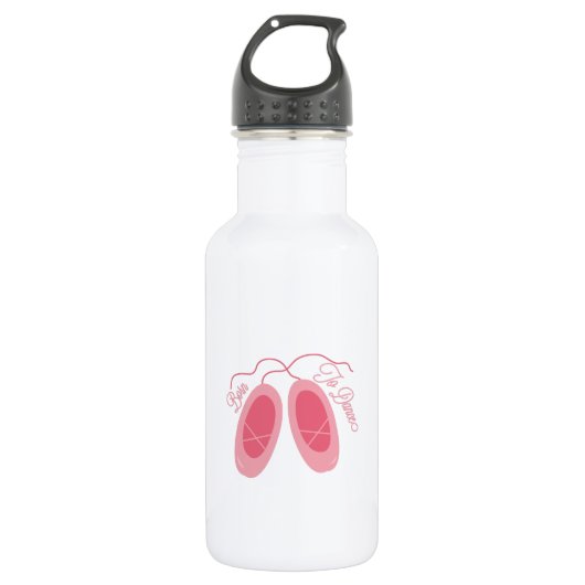 Geboren zu tanzen trinkflasche (Vorderseite)