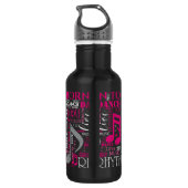 Geboren zu Tanzpink ID277 Edelstahlflasche (Rückseite)