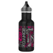 Geboren zu Tanzpink ID277 Edelstahlflasche (Rechts)