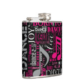 Geboren zu Tanzpink ID277 Flachmann (Rechts)