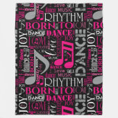 Geboren zu Tanzpink ID277 Fleecedecke (Vorderseite)