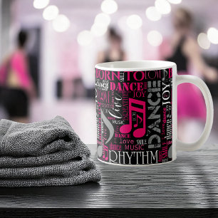 Geboren zu Tanzpink ID277 Kaffeetasse