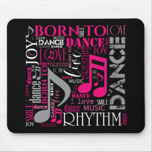 Geboren zu Tanzpink ID277 Mousepad