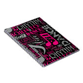 Geboren zu Tanzpink ID277 Notizblock (Rechte Seite)