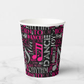 Geboren zu Tanzpink ID277 Pappbecher (Rechts)