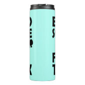 Geboren zu tauchen Zwangs, um zu arbeiten Thermosbecher (Rückseite)