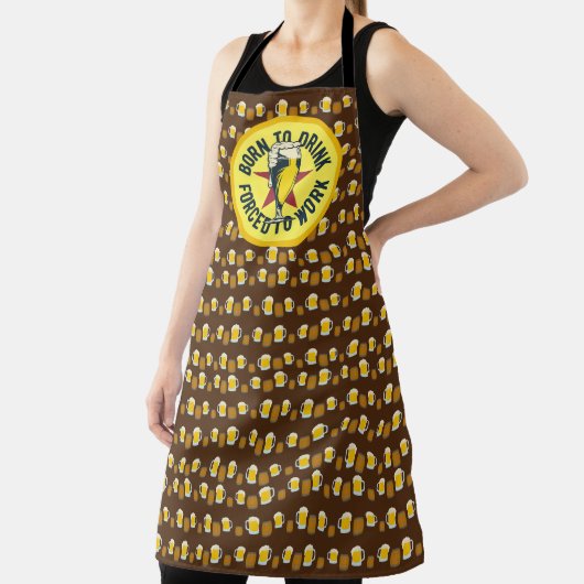 Geboren zu trinken gezwungen, um lustigen Barkeepe Schürze (InSitu)