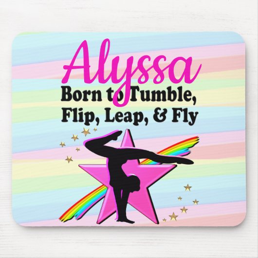 GEBOREN ZU TUMBLE, GEDREHT, ABSCHLIESSEN UND FLIEG MOUSEPAD (Vorne)
