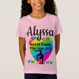 GEBOREN ZU TUMBLE GYMNAST GIRL DESIGN T-Shirt