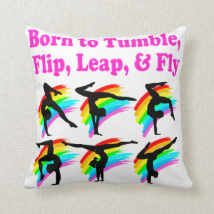 GEBOREN ZU TUMBLE GYMNASTICS-DESIGN KISSEN