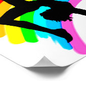 GEBOREN ZU TUMBLE GYMNASTICS-DESIGN POSTER (Ecke)