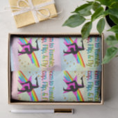 GEBOREN ZU TUMBLE GYMNASTICS-GEWEBEPAPIER SEIDENPAPIER (Geschenk)