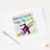 GEBOREN ZU TUMBLE GYMNASTIK STICKER (Umschlag)