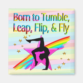 GEBOREN ZU TUMENTIERTEM GYMNASTIKMAGNET MAGNET