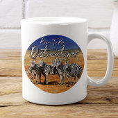 "Geboren zu unterscheiden" Zebra Art Kaffeetasse