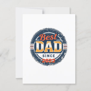Geboren zu Vater - Personalisiertes Jahr Vintag Po Postkarte
