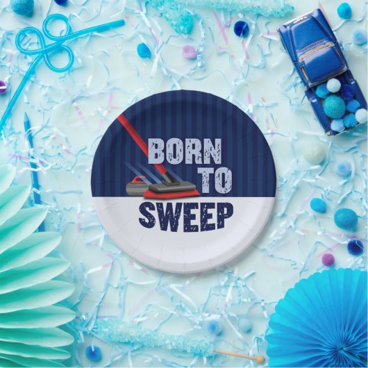 "Geboren zu wütend" Pappteller (Party)