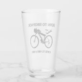 Geboren zum Bikepack gezwungen zum Wandern Glas (Rückseite)