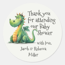 Geboren zum Breathe Fire Baby Dusche Danke Sticker