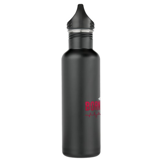 Geboren zum Code des ICD-Coding-Programmierers Med Edelstahlflasche (Links)