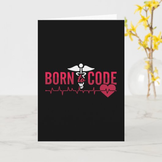 Geboren zum Code des ICD-Coding-Programmierers Med Karte (Gelbe Blume)
