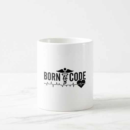 Geboren zum Code des ICD-Codings für Ärztliche Cod Kaffeetasse (Mittel)