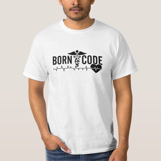 Geboren zum Code des ICD-Codings für Ärztliche Cod T-Shirt (Vorderseite)