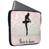 Geboren zum Dance Sparkle Dancer Notebook Laptopschutzhülle (Vorne Rechts)