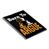 Geboren zum Debattierteam-Debater Notizblock (Rechte Seite)