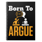 Geboren zum Debattierteam-Debater Notizblock (Vorderseite)