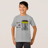 Geboren zum Disc-Golfjugend-T - Shirt