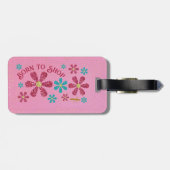 Geboren zum Einkaufen von Gepäckanhängern Gepäckanhänger (Rückseite horizontal)