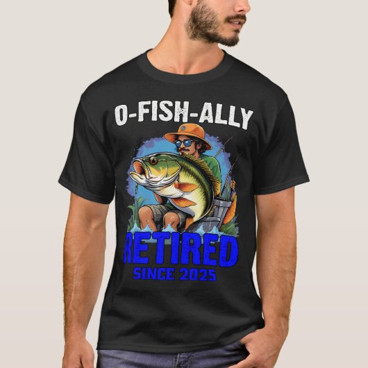 Geboren zum Fischen T-Shirt (Vorderseite)