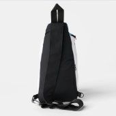 geboren zum Fischfang Crossbody Bag (Rückseite)